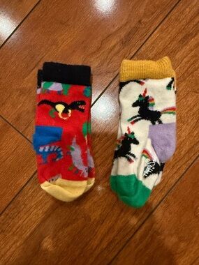 Happy Socks Toddler 2-pack ankle socks